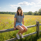 Hat Teen Girl Meadow