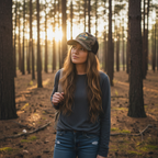 Hat Woman Forest