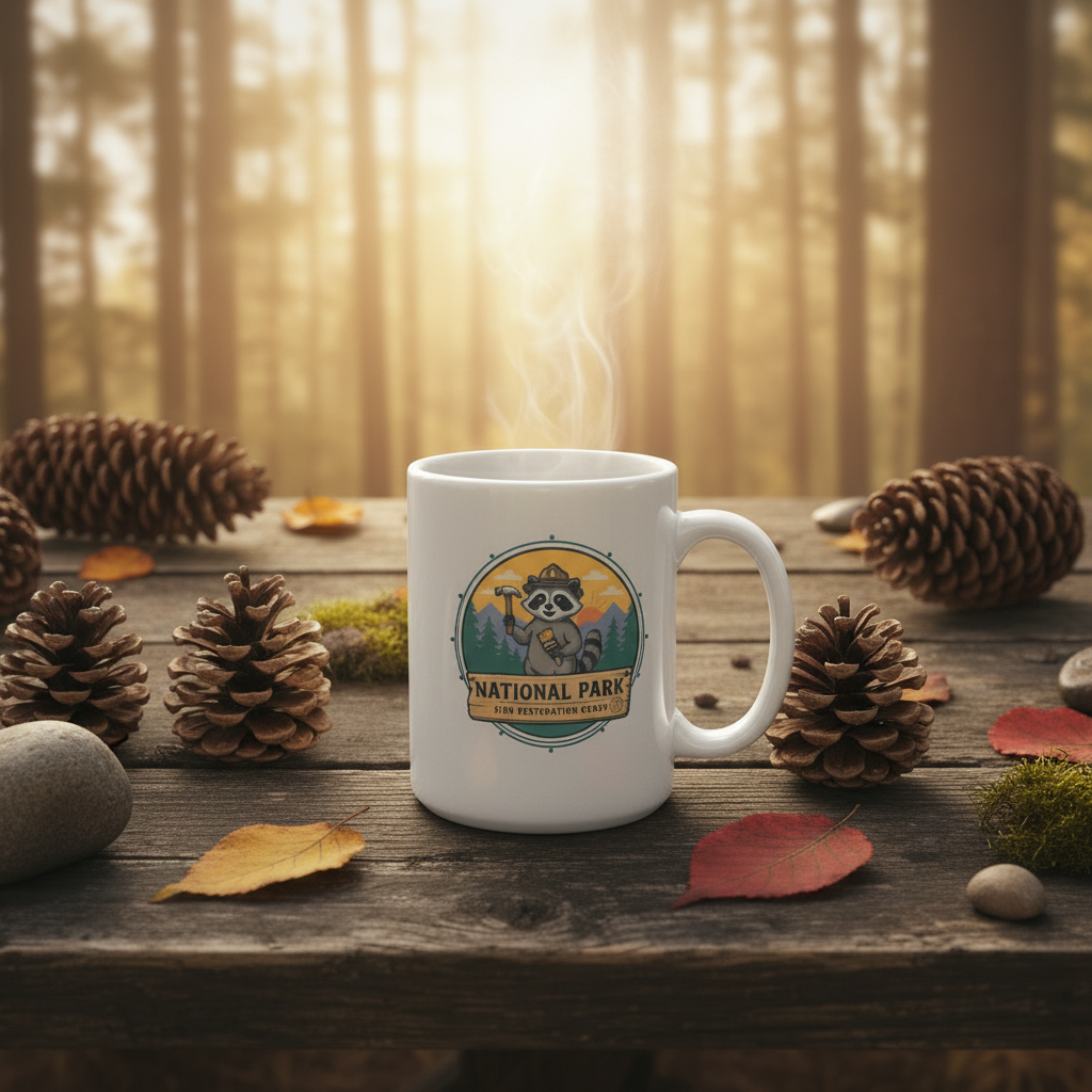 Mug Forest Scene